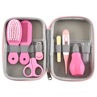 Complete baby grooming travel set with hair nail and personal care accessories