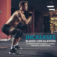 Pair of Knee Compression Sleeves for Running and Fitness Activities