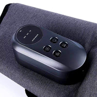Knee massager with cushioned air-pressure compression chambers