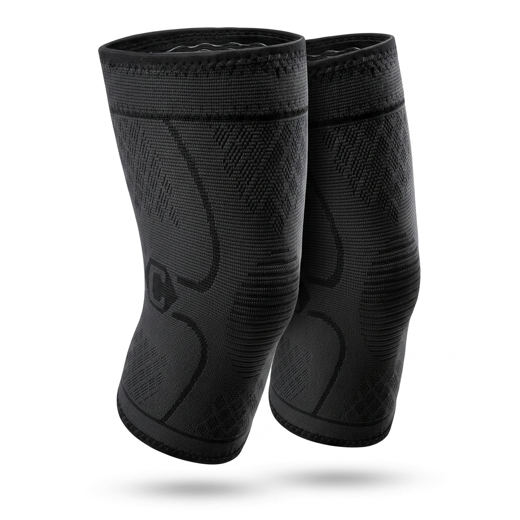 2 Pack Compression Knee Sleeves for Men and Women