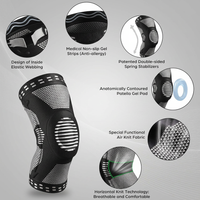 Compression knee support for ACL meniscus injury recovery and joint stabilization