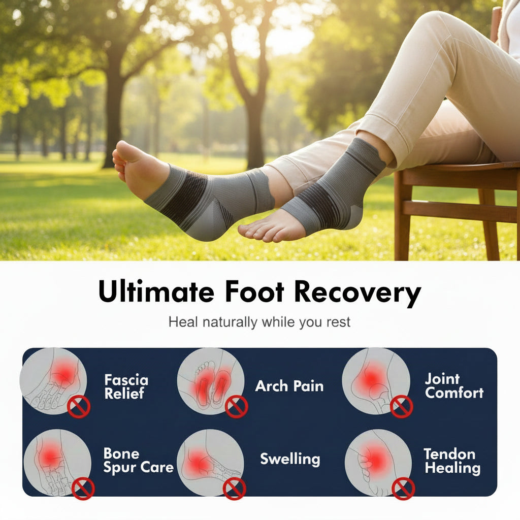 Front view of 6 pairs of compression ankle socks for men and women