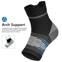 Compression socks being worn on feet during daily activities