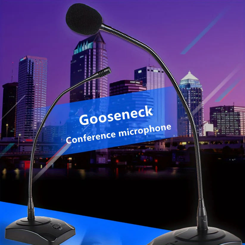 Conference microphone with 6.35mm jack for compatible audio devices