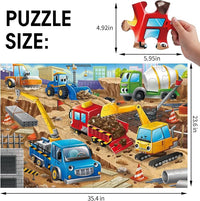 Construction Site Vehicle Puzzle for Toddlers – 48 Pieces for Fun Learning and Development