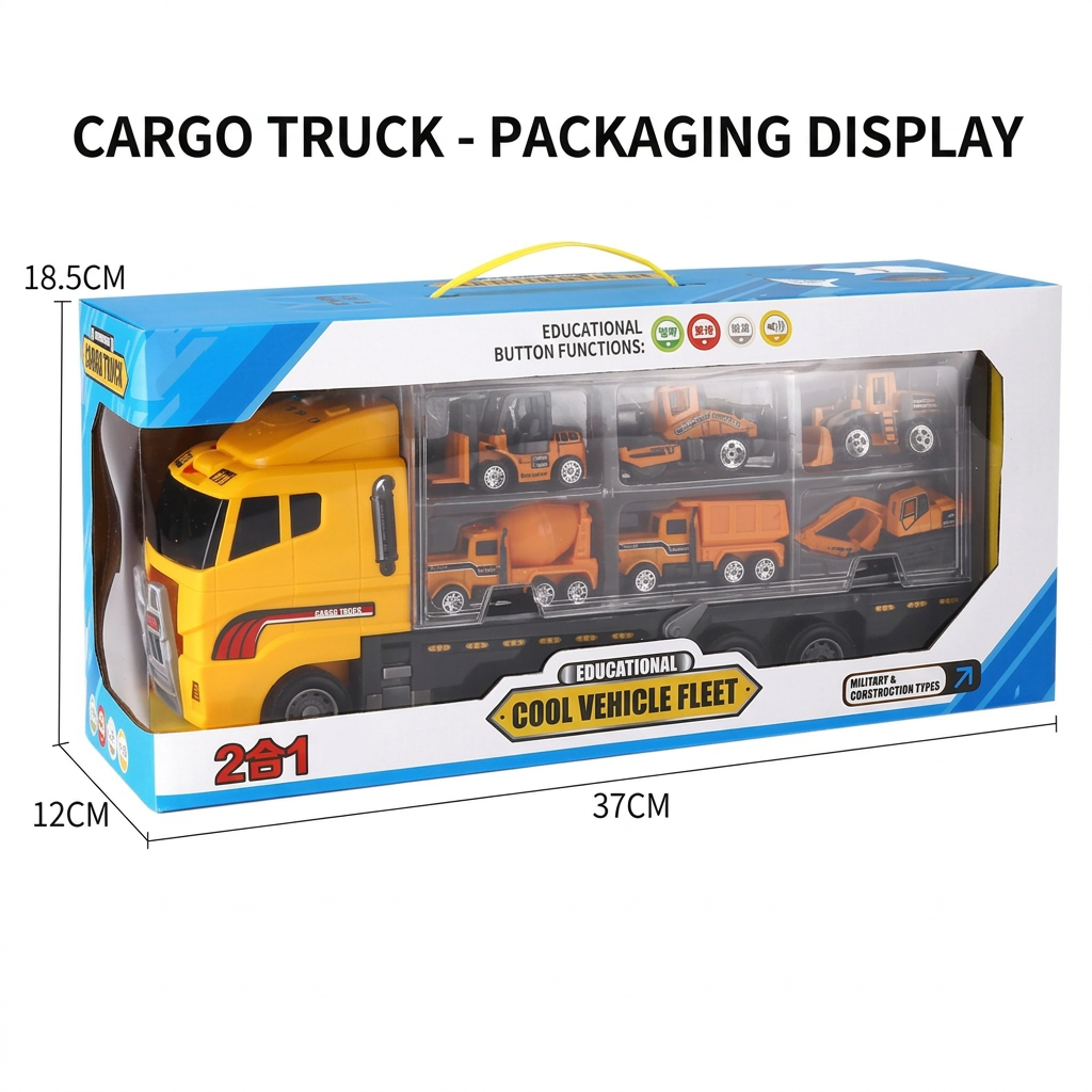construction vehicle toy set with fire truck and tractor