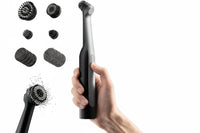 Cordless electric spin cleaning brush with interchangeable heads