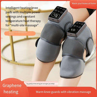 Cordless heated knee wrap for seated home use