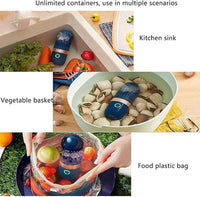 Cordless produce washing device for fruits and vegetables