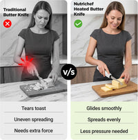 electric heated knife for butter cheese and peanut butter