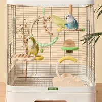 cork chew bird swing toy for parakeets and cockatiels