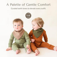 Soft Cotton Bandana Baby Bibs, Adjustable Snaps for Boys and Girls