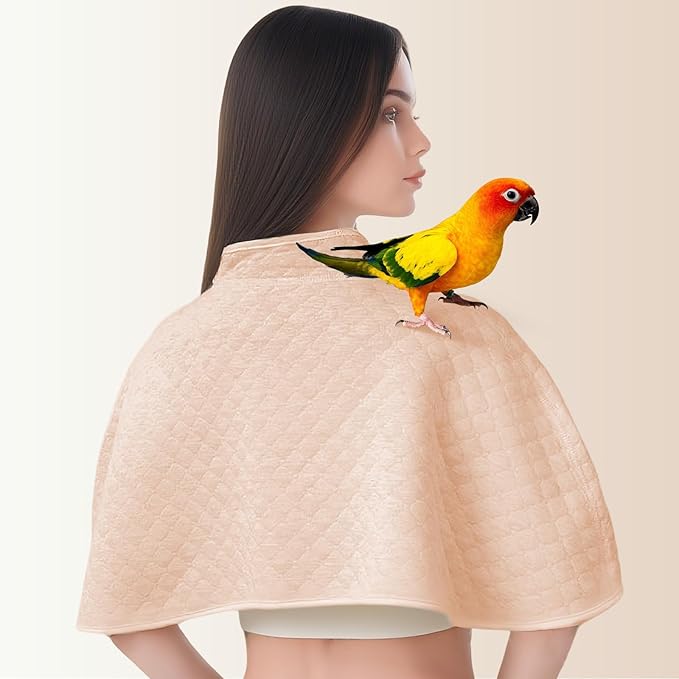 Front view of cotton bird shoulder cape pad