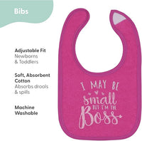 100% Cotton Terry Baby Bibs for Girls, Absorbent and Soft, Adjustable Snap Closure