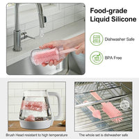 Countertop bottle drying rack set for feeding accessories