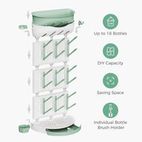 Countertop bottle drying rack for baby bottles