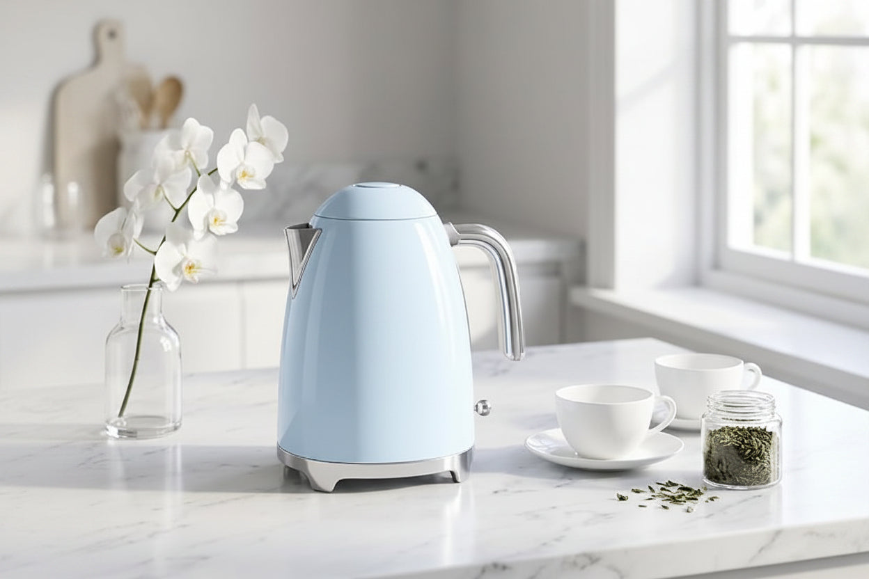 Retro countertop kettle for tea, coffee, and hot water