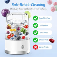 Countertop washing device for small firm fruits
