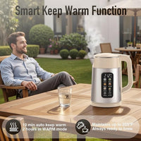 Touch screen electric kettle with two-hour keep-warm function