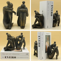 Creative Book Holder Sculpture For Home Office And Study Room Shelves