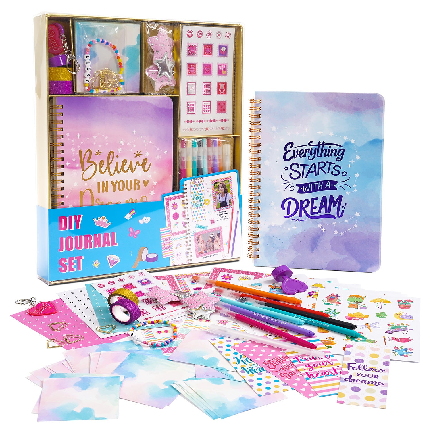 Creative DIY journal gift set for girls ages 8 to 14