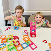 creative magnetic blocks for kids to build structures and designs