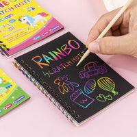 Creative graffiti scratch books for kids, fun and engaging arts activity