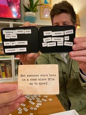Creative sentence game party cards fun