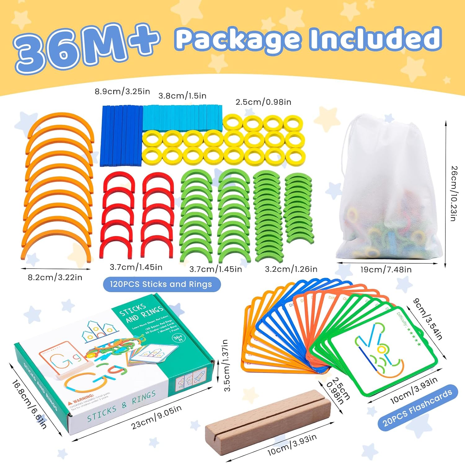 Creative shape building pattern blocks toy wooden tangram puzzle STEM learning toy for kids