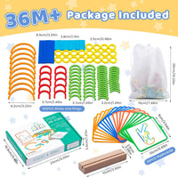 Creative shape building pattern blocks toy wooden tangram puzzle STEM learning toy for kids