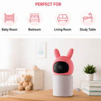 Crib rail camera holder for baby room