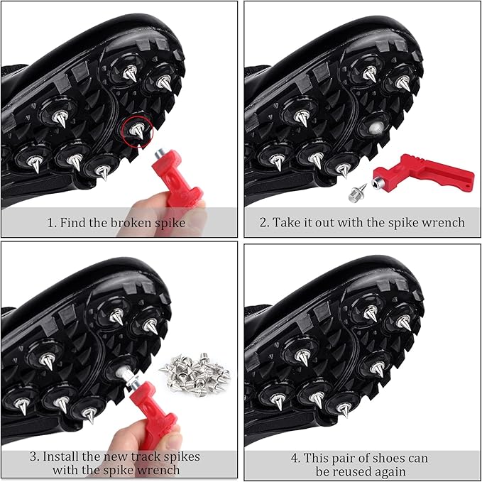 Cross-country running spikes for enhanced grip and performance