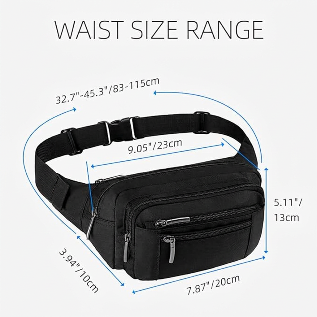 Crossbody bum bag for cycling workouts and active lifestyle convenience