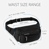 Crossbody bum bag for cycling workouts and active lifestyle convenience