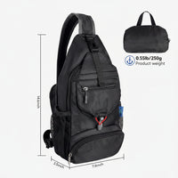 Crossbody sling bag with adjustable shoulder strap for comfortable carrying