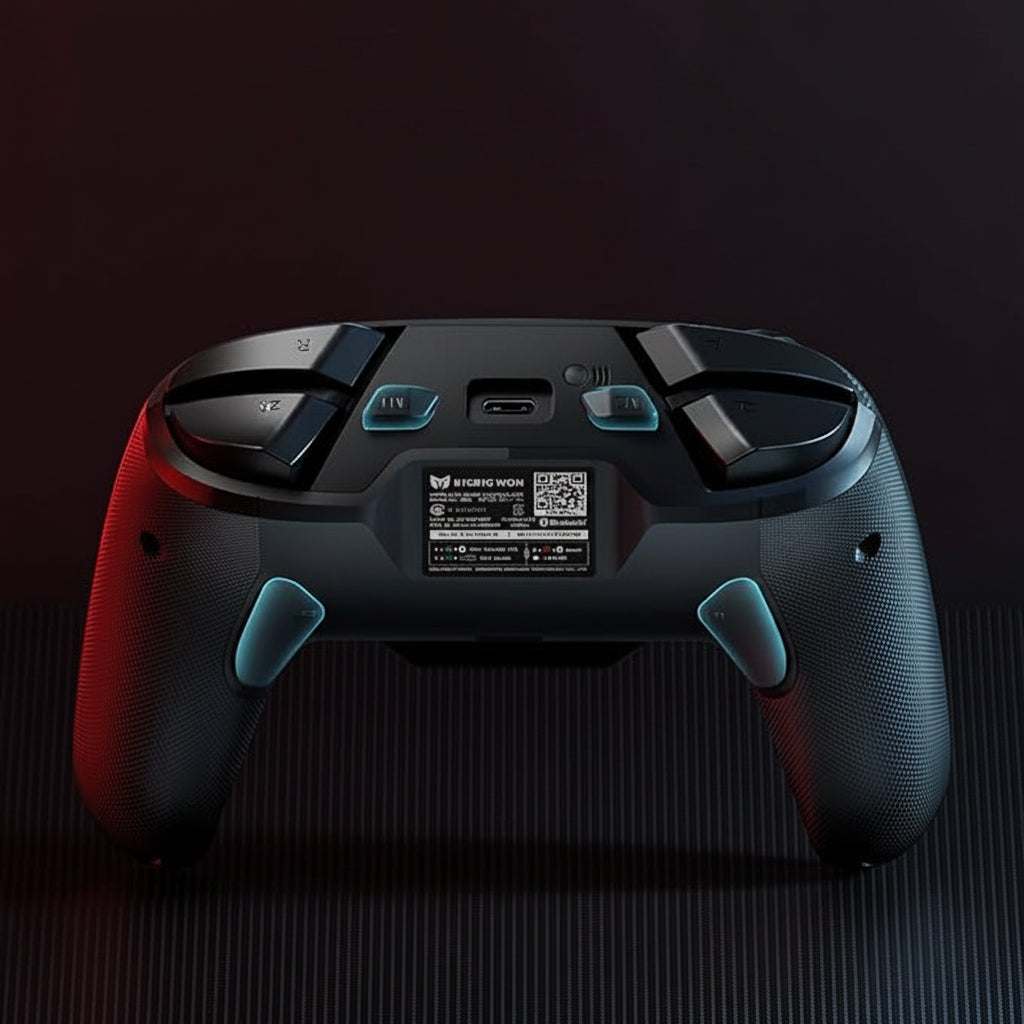 Wireless gamepad with customizable button layout for gaming