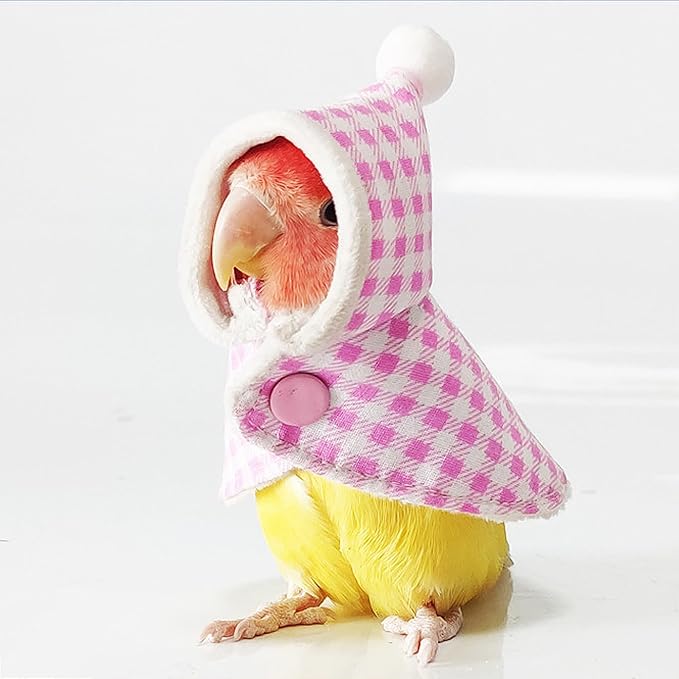 Cute Bird Costume Pink Cloak Parrot Outfit