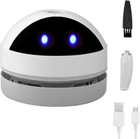 Cute USB-powered Mini Desktop Vacuum Cleaner for Crumbs, Pet Hair, and Dust on Desktops and Keyboards