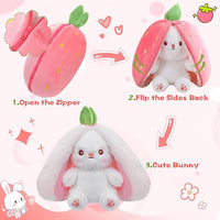 Cute stuffed animal bunny plushie for cuddles