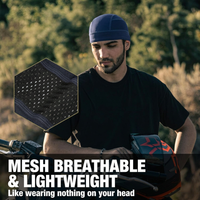 Skull Cap Worn Under Cycling Helmet for Sweat Absorption