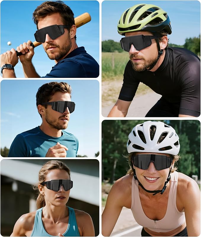 Cycling sunglasses with UV400 protection for safe riding