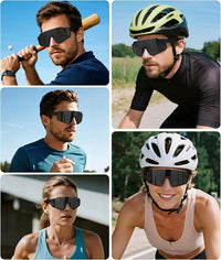 Cycling sunglasses with UV400 protection for safe riding