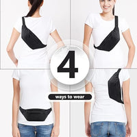 Waist bag for cycling, running, and travel with secure and accessible storage