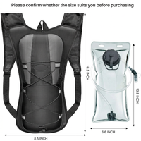 Cycling water backpack with hands free drinking tube and hydration system
