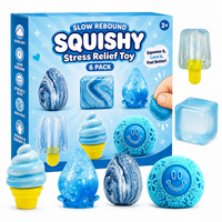 Squishy Toy, Soft Pinch Squeeze Fidget Toy Gift Box Set with Maltose-Style Texture & Creative Soft Doll Design
