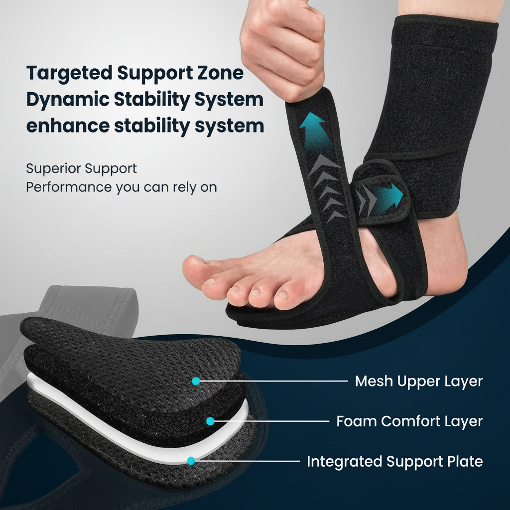 Foot and ankle support for walking and daily wear