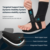 Foot and ankle support for walking and daily wear