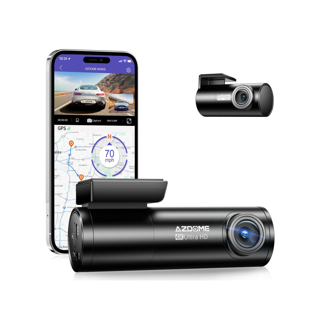 hd dashcam car camera front view