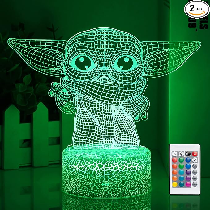 Decorative 3D LED table lamp for indoor home lighting