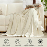 Decorative chenille throw blanket for stylish home décor